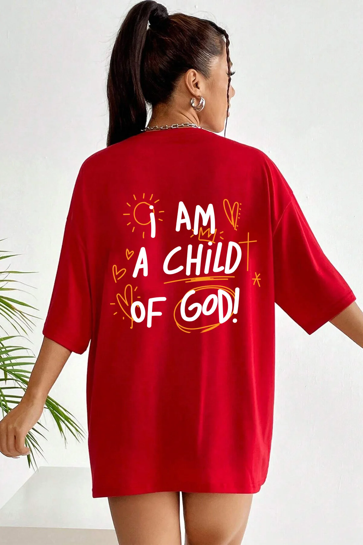 Bild von uyguntarz T-shirt Rot Oversized - L