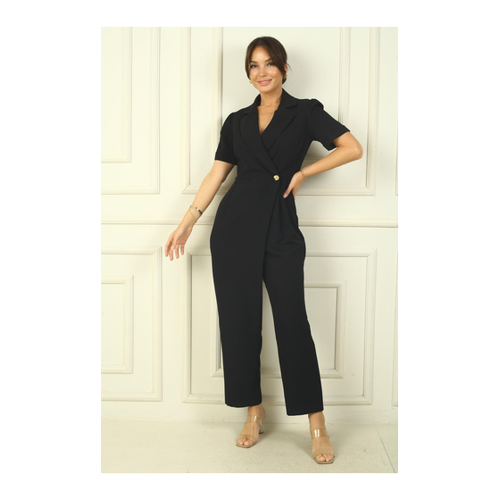 Bild von By Saygı Jumpsuit mit Viertelärmeln für Damen - S