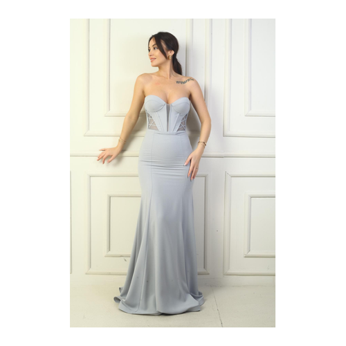 Bild von Anspruchsvolles Fisch-abendkleid von By Saygı – Trägerloses Design für besondere Anlässe