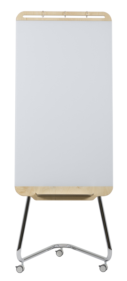 Bild von Bi-Office GEA5253173 Mobile Staffelei aus gehärtetem Glas, Wandmontage, nicht magnetisch, 70 cm x 120 cm, Weiß