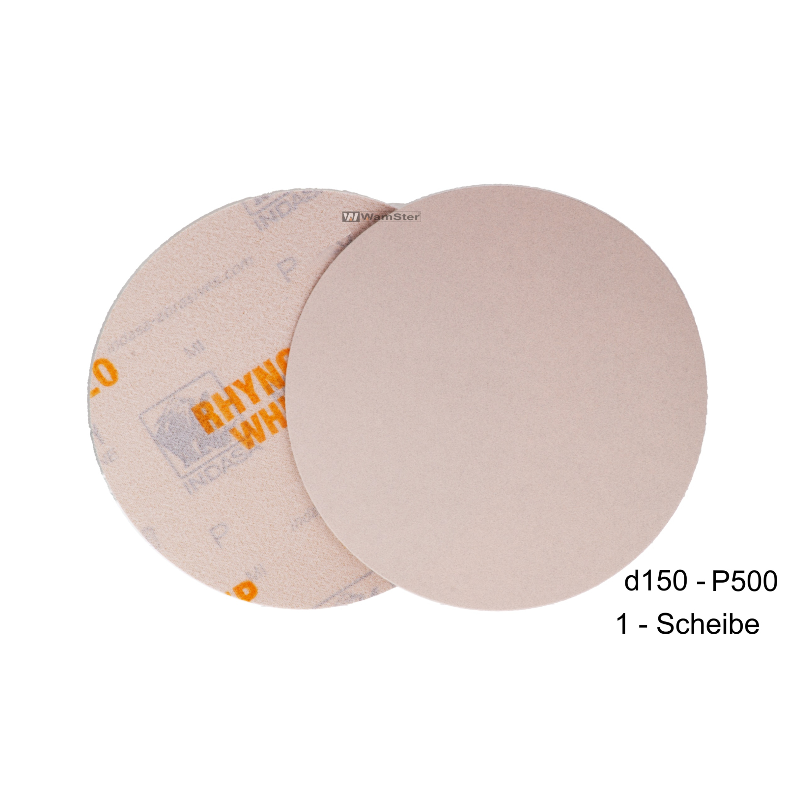 Bild von 1 x Indasa WhiteLine P500 d150 Schleifscheibe Rhynogrip Ungelocht