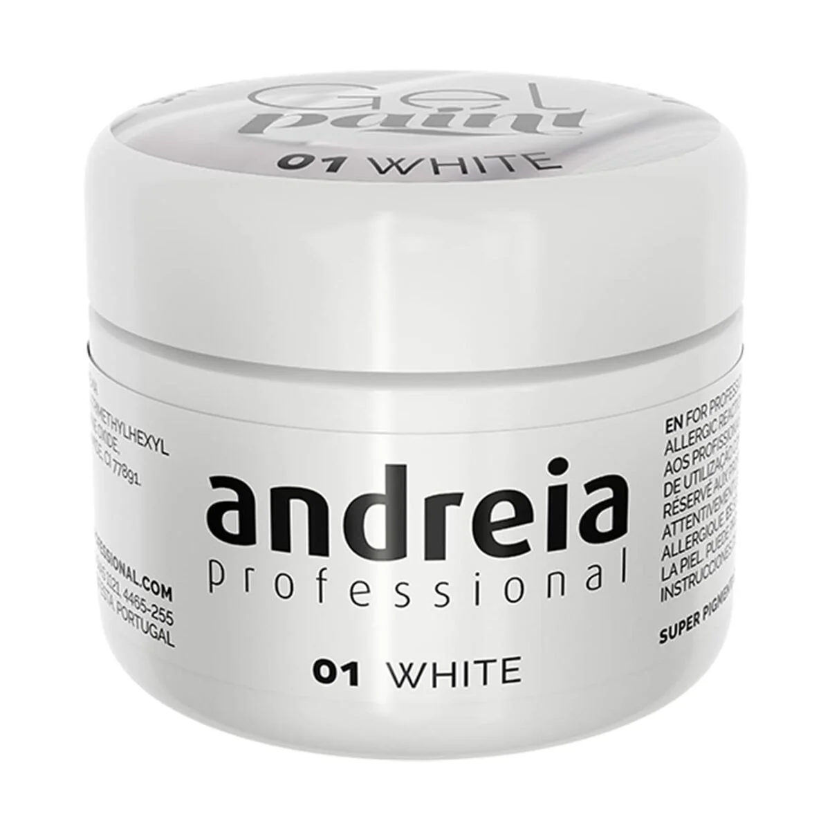 Bild von Gel-Nagellack Andreia Gel Paint 4 ml Weiß Nº 01