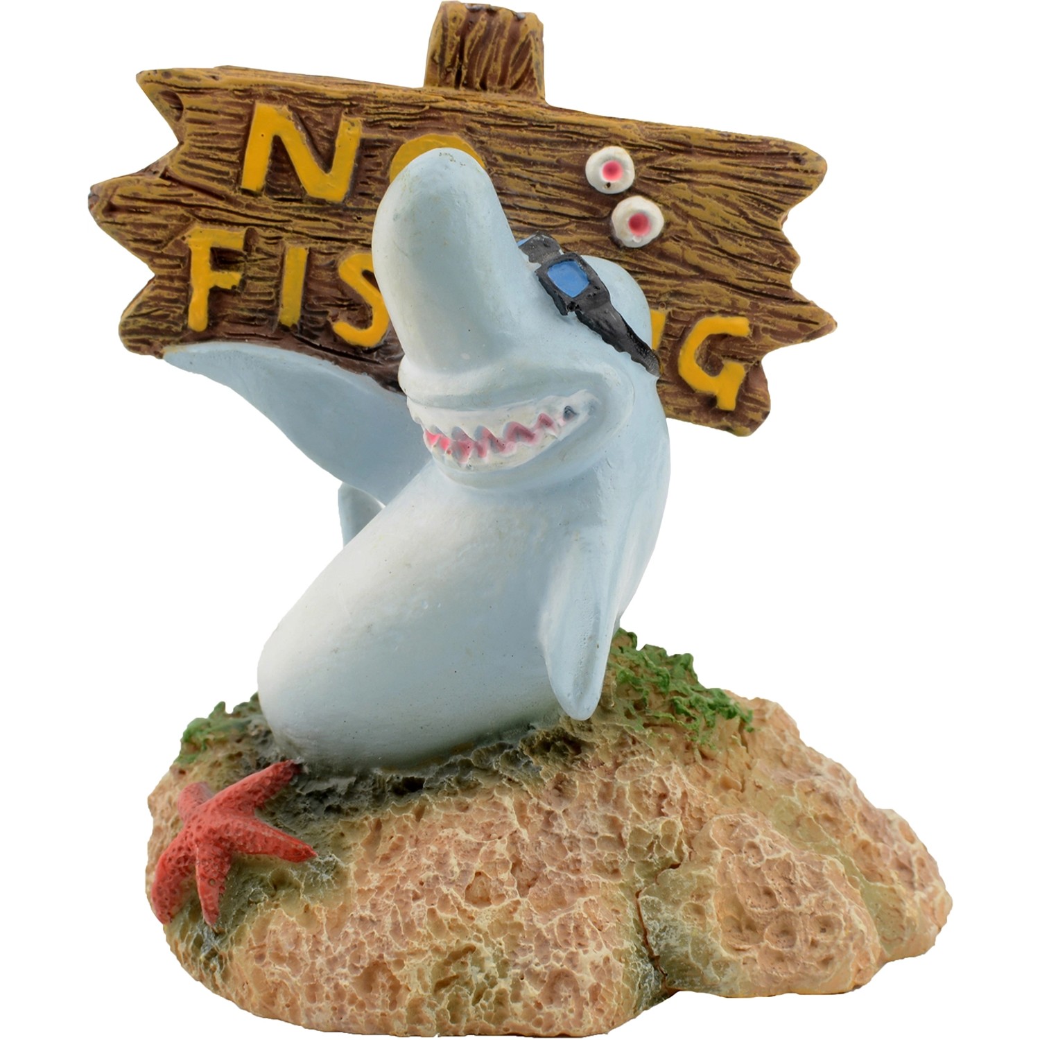 Bild von Aquarium-Dekofigur Hai No Fishing