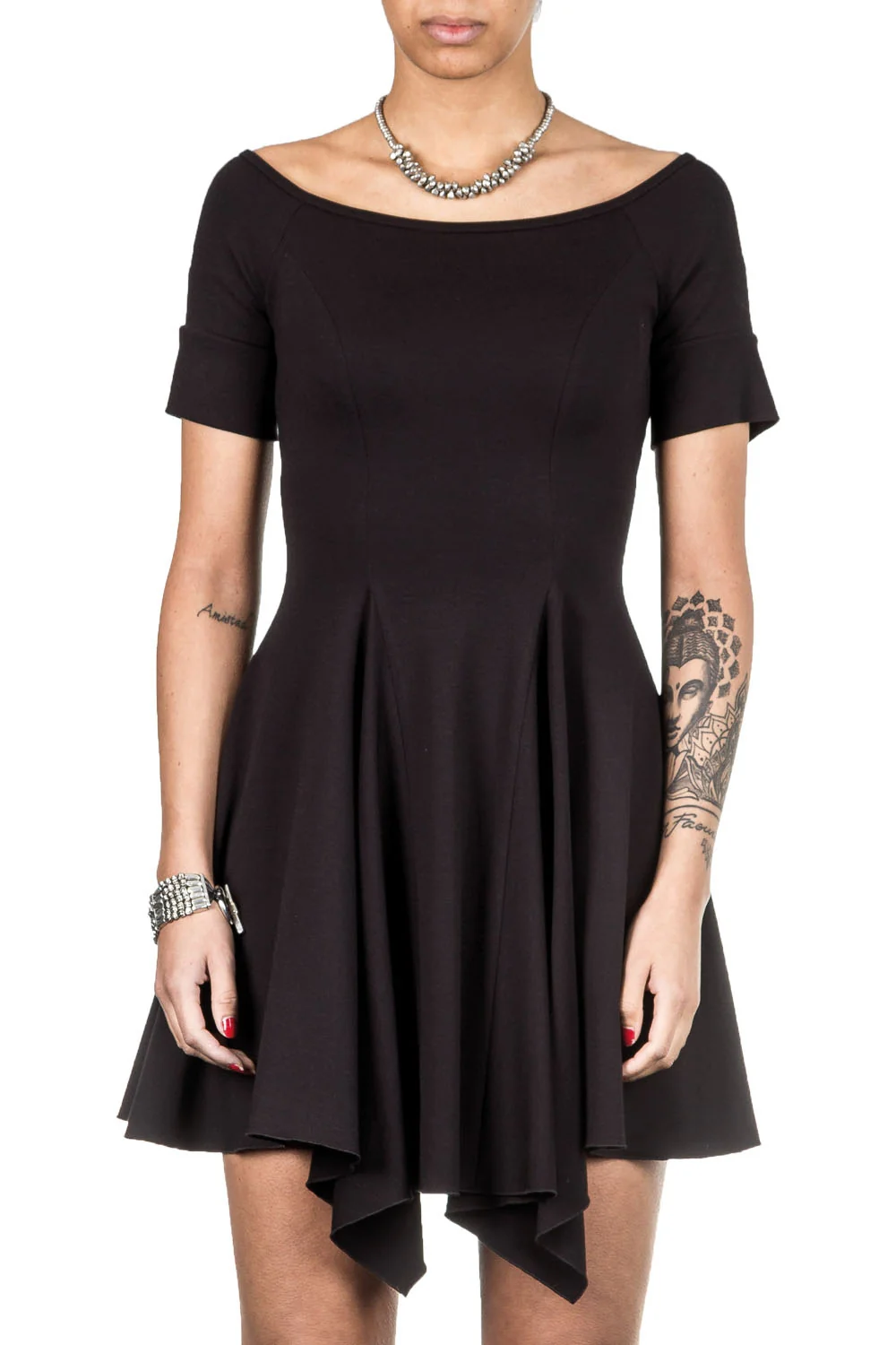 Bild von Plein Sud Jeanius Damen Jersey Kleid schwarz