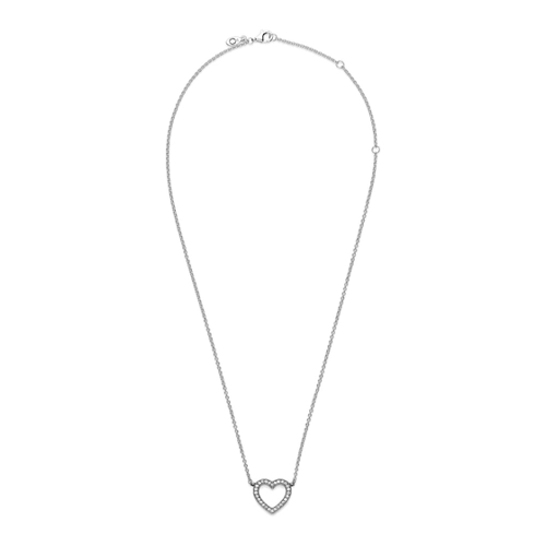 Bild von Pandora Kette mit Anhänger – 590534CZ-45 Silber offenes Herz