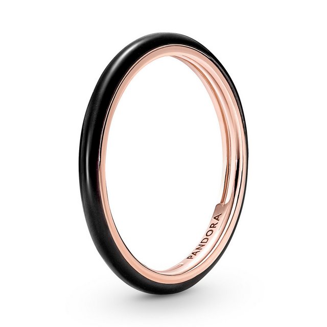 Bild von Pandora 189655C01 Damen-Ring ME Schwarz Roségoldfarben
