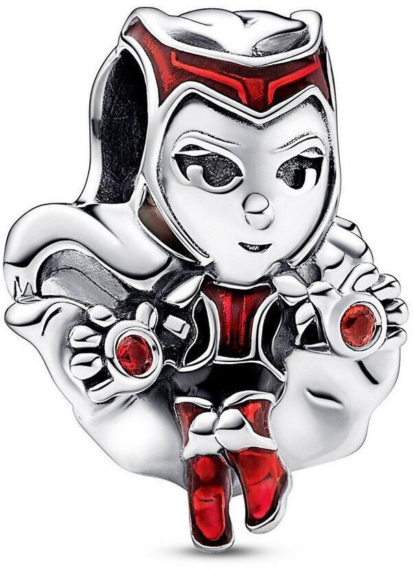Bild von Pandora 792763C01 Bead-Charm Silber Marvel Scarlet Witch