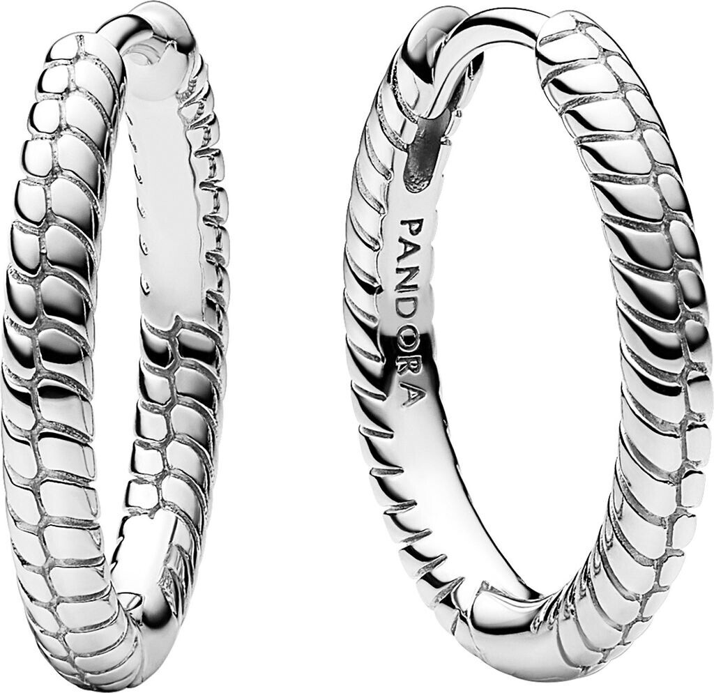 Bild von PANDORA Moments Kleine Charm-Ohrringe aus Sterling Silber, Kompatibel mit PANDORA Moments, Höhe: 17,2mm, 292728C00
