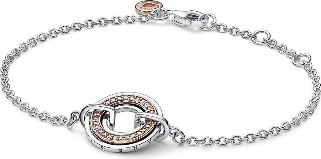 Bild von Pandora Signature Bicolor Logo & Pavé-Gliederarmband (582741C01)