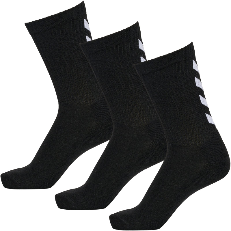 Bild von hummel Unisex Kinder Sokker Fundamental 3-pak Sokker Socken, Schwarz, 8 (32-35) EU