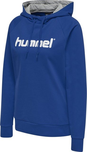 Bild von hummel Damen Kapuzenpullover HMLGO COTTON LOGO HOODIE, True Blau, XS, 203517-7045