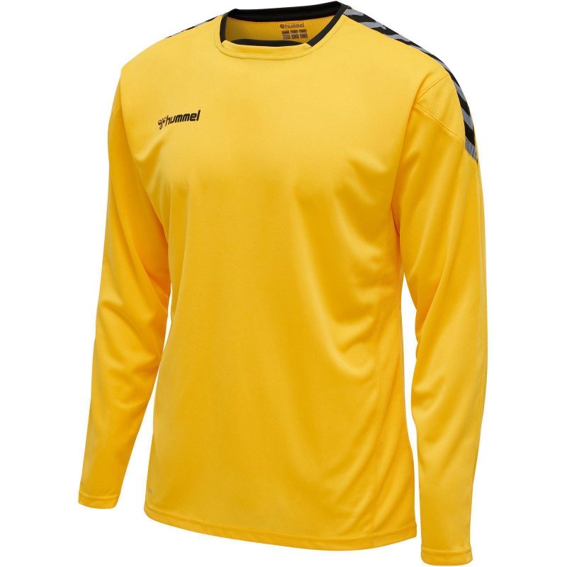 Bild von hummel Jungen Authentic Kids Poly Jersey L/S Trikot, Sports YelLow/Black, 116