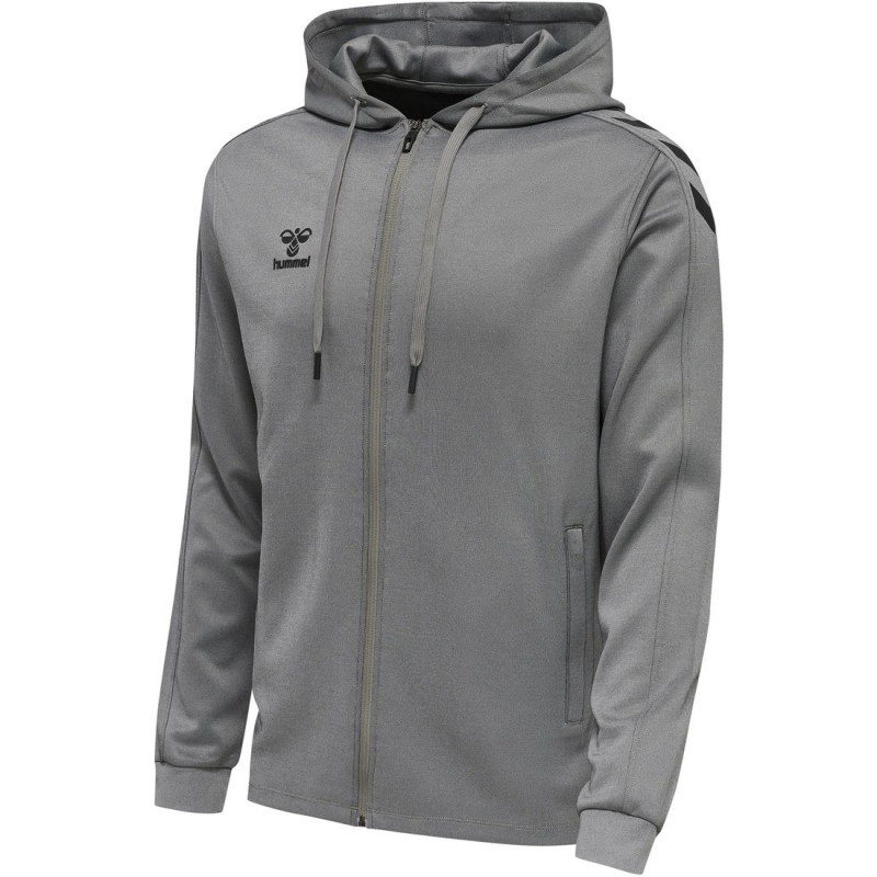 Bild von hummel Core XK Poly Zip Hoody Herren 211484-2006 GREY MELANGE - Gr. XL