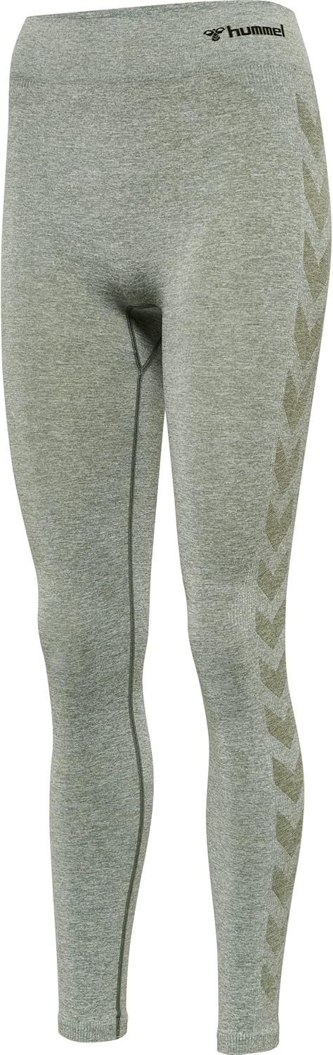 Bild von hummel hmlCI Seamless Mid Waist Tights Damen lily pad melange M
