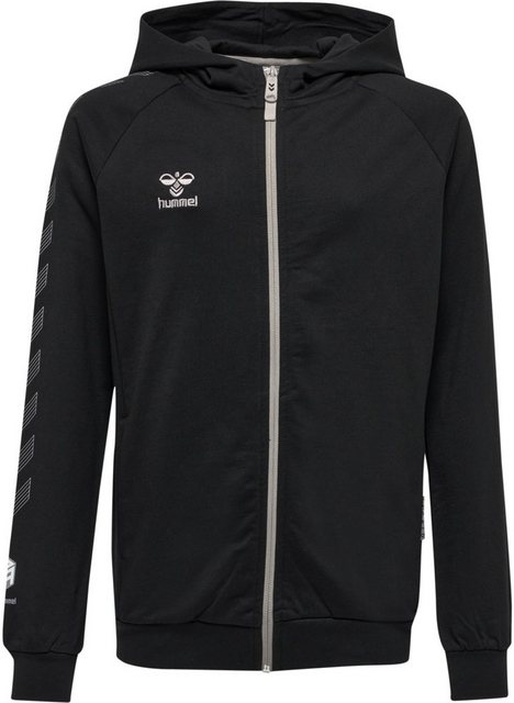 Bild von hummel Move Grid Baumwoll Zip Hoody Kinder 215008 BLACK - Gr. 152