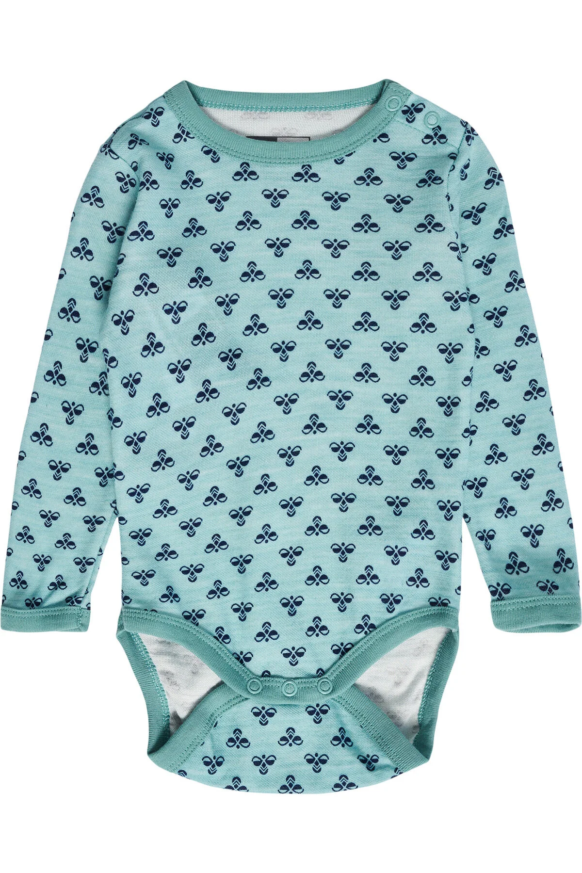 Bild von hummel hmlBAMBO langarm Baby-Strampler 7135 - mineral blue 68