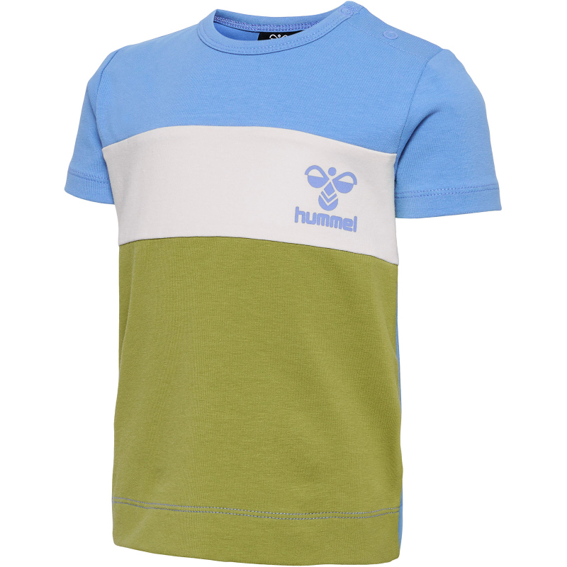 Bild von hummel hmlGLAD BLOCK Baby-T-Shirt 7118 - silver lake blue 80