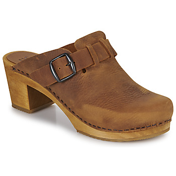 Bild von Sanita Malulo Clog | Original handgemacht | Leder-Holzclogs für Damen | Verstellbarer Riemen | Nachhaltiges Leder | Braun | 38 EU
