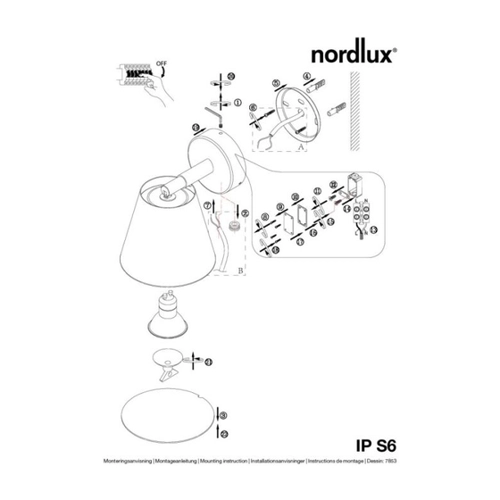 Bild von Wandleuchte IP S6 weiß GU10 IP44