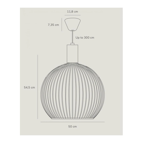 Bild von Designer Pendelleuchte Aver, Ø 500 mm, E27, by Carlo Volf