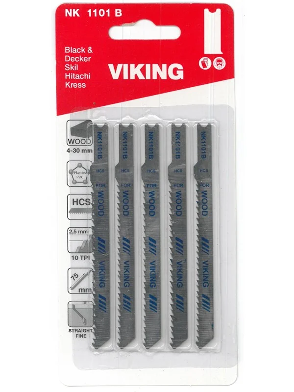 Bild von Viking Jigsaw Blades 1101B card of 5 blades