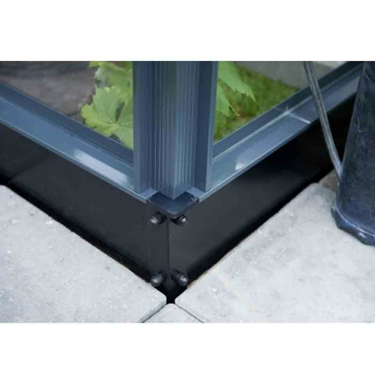 Bild von Juliana Stahlfundament für Gewächshaus Orangerie - 15,1 m²-schwarz