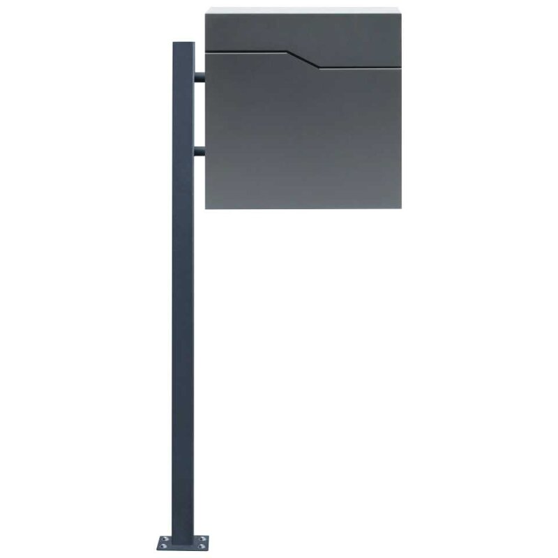 Bild von Standbriefkasten ANTHRAZIT RAL 7016 Postkasten Zeitungsfach Alabama