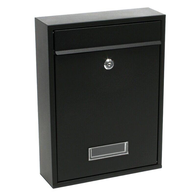 Bild von Briefkasten Postkasten Briefkastenanlage Schwarz pulverbeschichtet