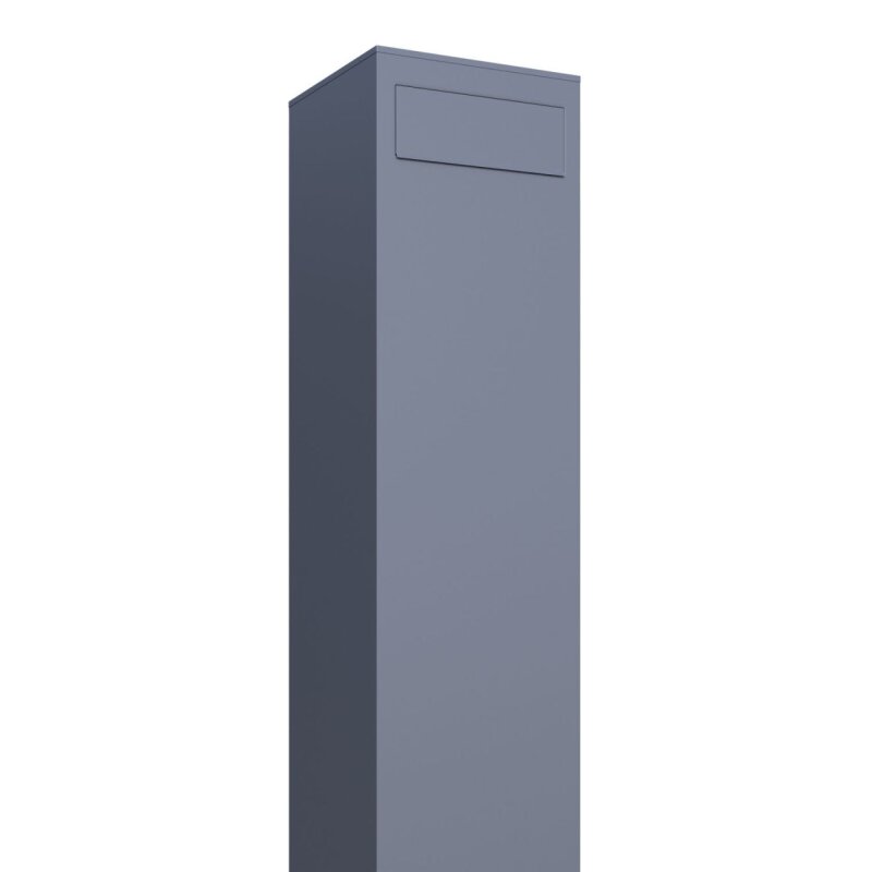 Bild von Standbriefkasten Mono Grau Metallic RAL 9007