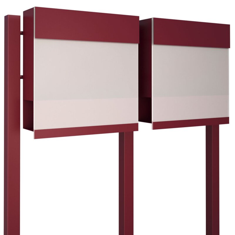 Bild von 2 Fach Standbriefkasten Elegance Pro White