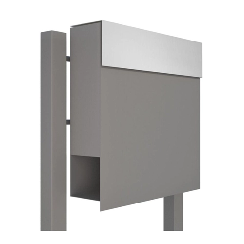 Bild von Standbriefkasten Elegance mit Edelstahlklappe von Zalafino