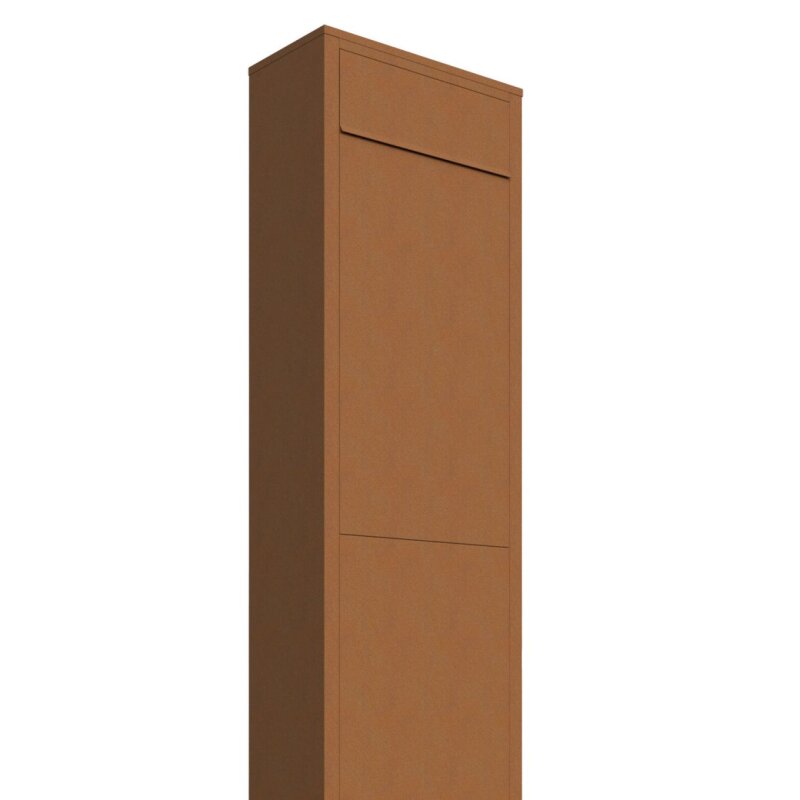 Bild von Briefkasten Standbriefkasten Jumbo Rost RAL 8001