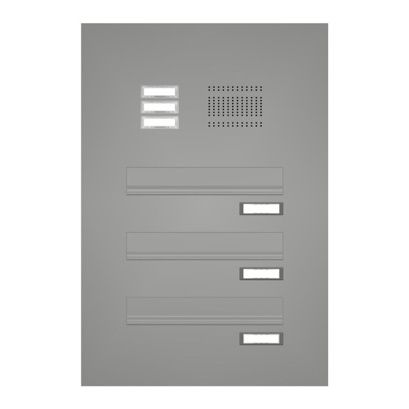Bild von Briefkastenanlage Türseitenteil 3-mit Klingeltaster und...
