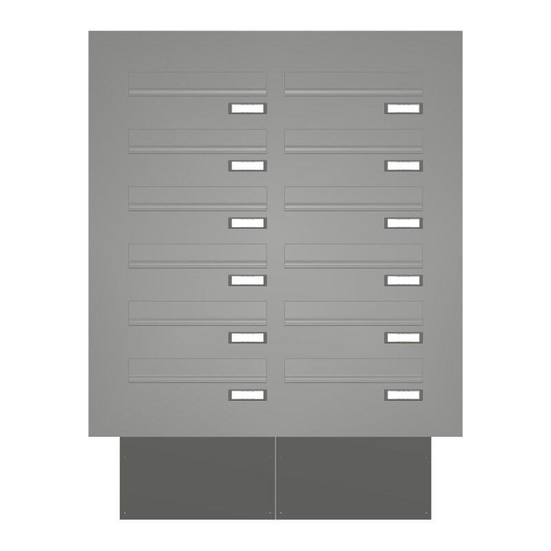 Bild von Briefkastenanlage Türseitenteil 12-nur Briefkästen-schräge...