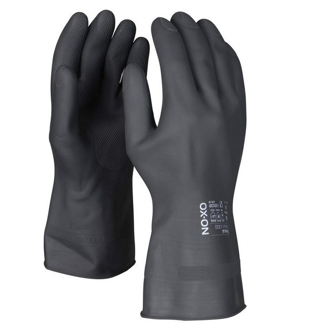 Bild von OX-ON Chemikalien-Schutzhandschuhe OX-ON Chemikalienschutzhandschuhe Comfort 6300, schwarz Größe (8/M), 1