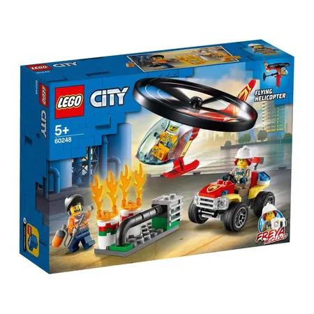Bild von LEGO® LEGO® City 60248 Einsatz mit dem Feuerwehrhubschrauber Konstruktionsspielsteine, (93 St)