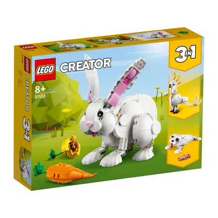 Bild von LEGO® LEGO Creator 3-in-1 Weißer Hase, Konstruktionsspielsteine