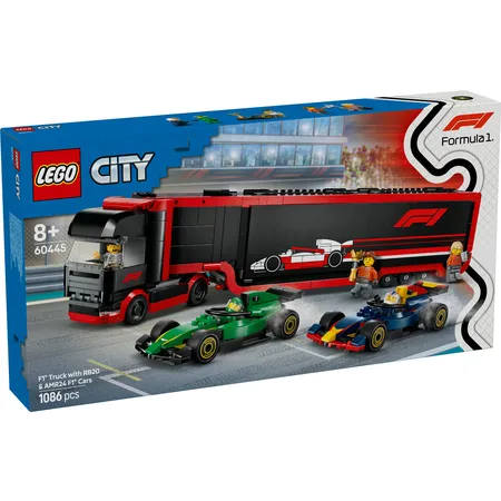 Bild von LEGO® Konstruktionsspielsteine »F1® Transporter mit RB20 & AMR24 F1® Rennautos (60445), LEGO City«, (1086 St.), Made in Europe