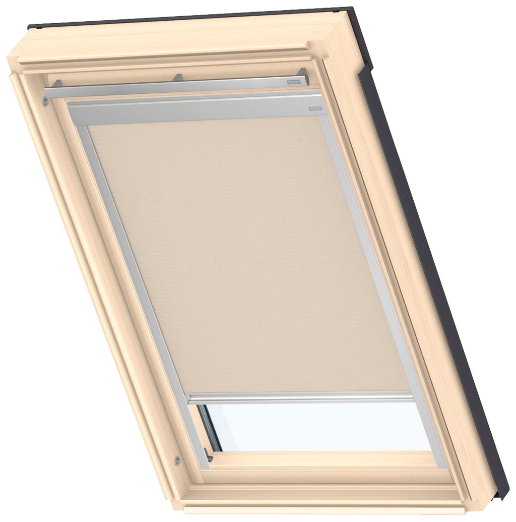 Bild von Verdunklungsrollo DBL M04 4230, VELUX, verdunkelnd, ohne Bohren, in Führungsschienen, VELUX »Pick & Click!«, alufarbene Führungsschienen & Griffleiste