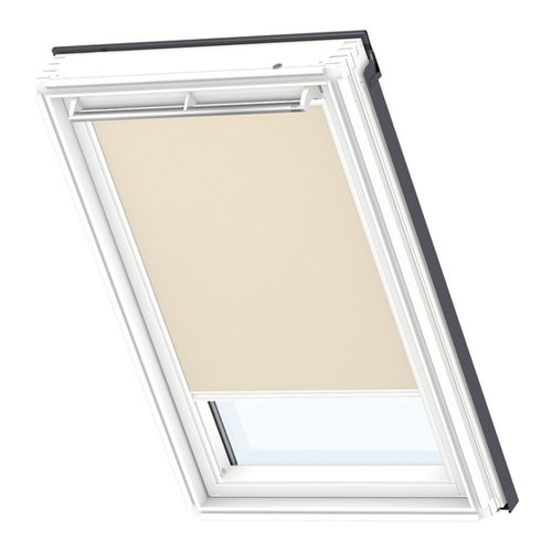 Bild von VELUX Verdunkelungsrollo Uni Beige 4556 - Lichtundurchlässiger Schutz für Ihr Dachfenster