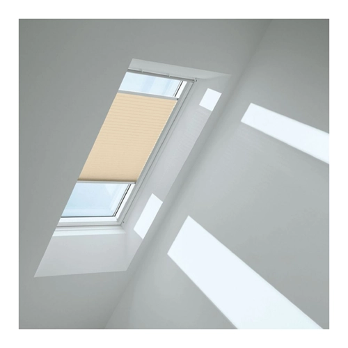 Bild von VELUX Plissee Cremebeige 1278, 78x180 cm (MK12) – Ihre Wohlfühllösung für jeden Raum