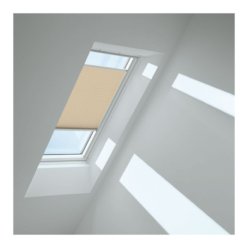 Bild von VELUX Plissee Sandbeige 1277 für ein behagliches Raumklima