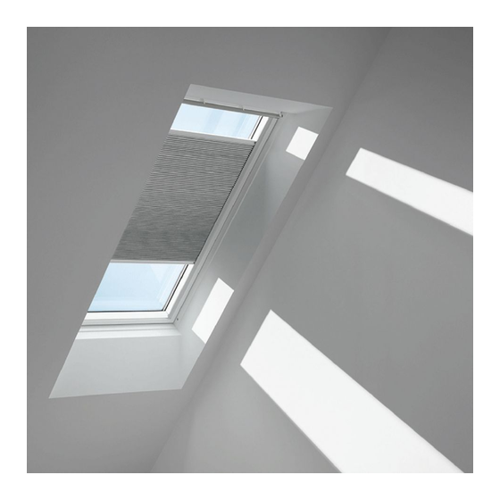 Bild von VELUX Wabenplissee Betongrau – Effektiver Sicht- und Sonnenschutz für Ihr Zuhause