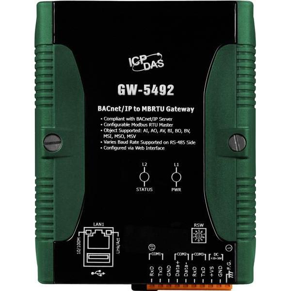 Bild von Moxa BACnet/IP to Modbus RTU Gatewa, Netzwerkadapter