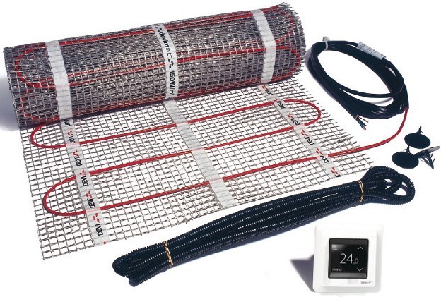 Bild von Devi, Bodenheizung, Dünnbett-Heizmatten Set 140F0823 1-750 W professional DTIF 5,0qm 50x100