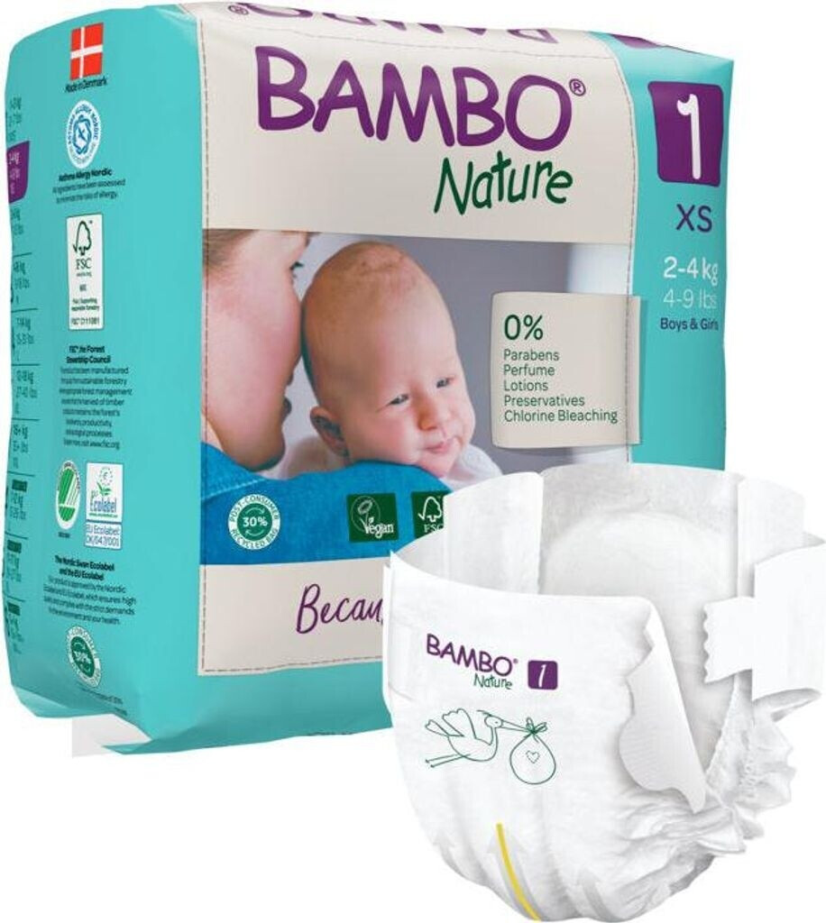 Bild von Bambo Nature Babywindel XS Gr.1 2-4 kg 22 St