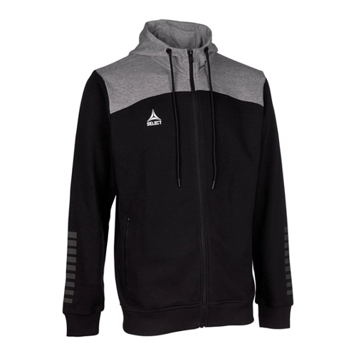 Bild von Select Oxford Kapuzen-Sweatjacke schwarz/grau XXL im Test