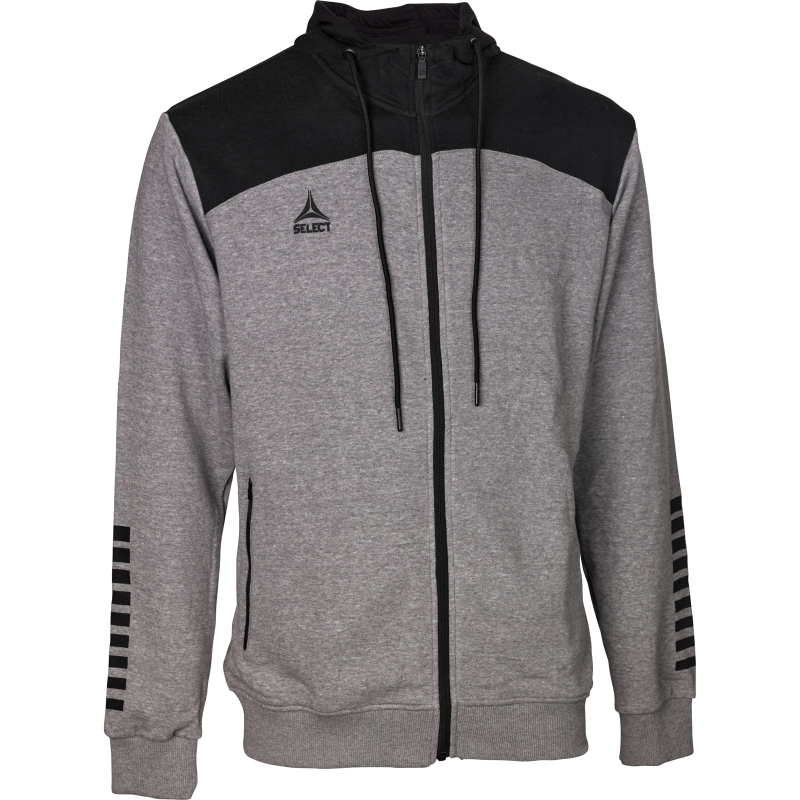 Bild von Select Kapuzen-Sweatjacke Oxford v22 Erwachsene grau schwarz XXXL