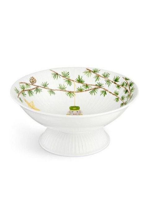 Bild von Rosendahl Design Group Kähler - Hammershøi Christmas Bowl on stand Ø23 cm - White w. deco
