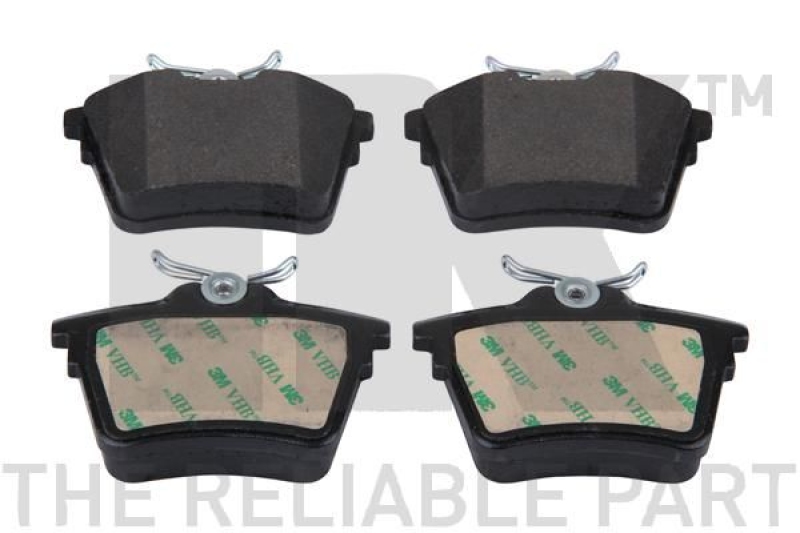 Bild von NK 223745 Bremsbelagsatz Bremsbeläge, Bremsklötze, Bremssteine exkl. Verschleißwarnkontakt mit Anti-Quietsch-Blech ohne Zubehör CITROËN: C5 3